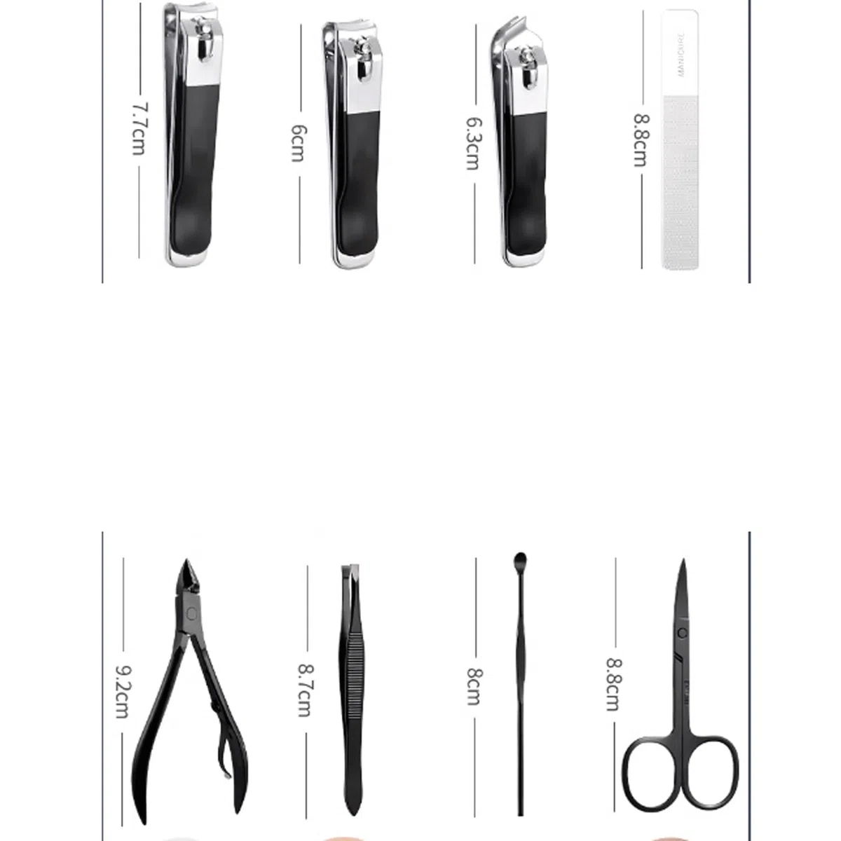 Nagelpflege-Set, Nagelknipser-Set for Herren, Nagelknipser for Zuhause, Original-Renovierungs-Fuß-Set, scharfe Schere, Körperpflege-Set | White