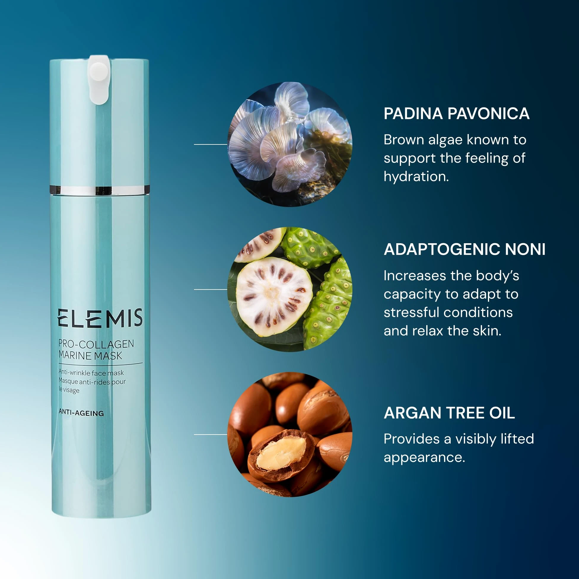 Elemis Pro-Collagen-Marine-Maske, Anti-Falten-Gesichtsmaske, 1er Pack (1 x 50 ml)