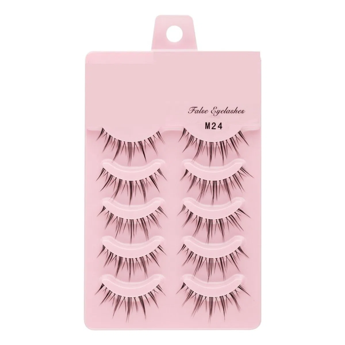 UAMOU 2-50 Boxen Manga Lashes Falsche Wimpern Puppe Koreanische Natürliche Anime Wimpern Stachelige Dicke Faux Nerz Wimpern Streifen Make-Up Cheerfully (Color : M24, Size : 20 boxes)
