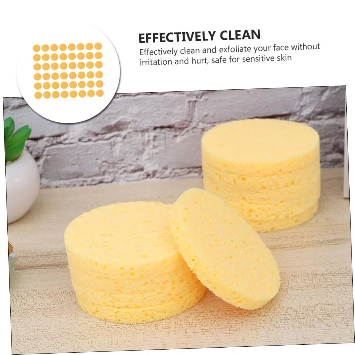 Beavorty 100stücke Gesichtsreinigungsschwämme Weiche Wiederverwendbare Make-up Pads Für Sanfte Gesichtsreinigung Und Abschminken Für Mit Hydratisierender