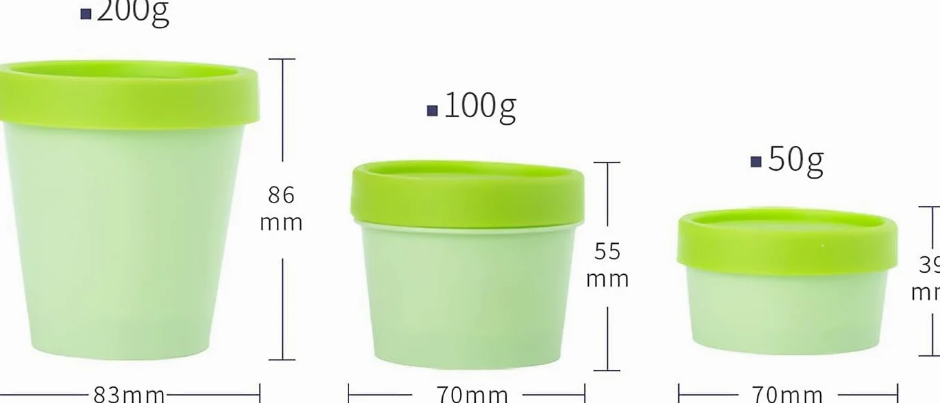 Kosmetiktiegel, 20 PC-Vorratsdosen aus Kunststoff mit Inneneinsatz zur Aufbewahrung von Körper-, Hand- und Gesichtscreme, Lotion, Gel, 5 x Spatel(Black,200ml)