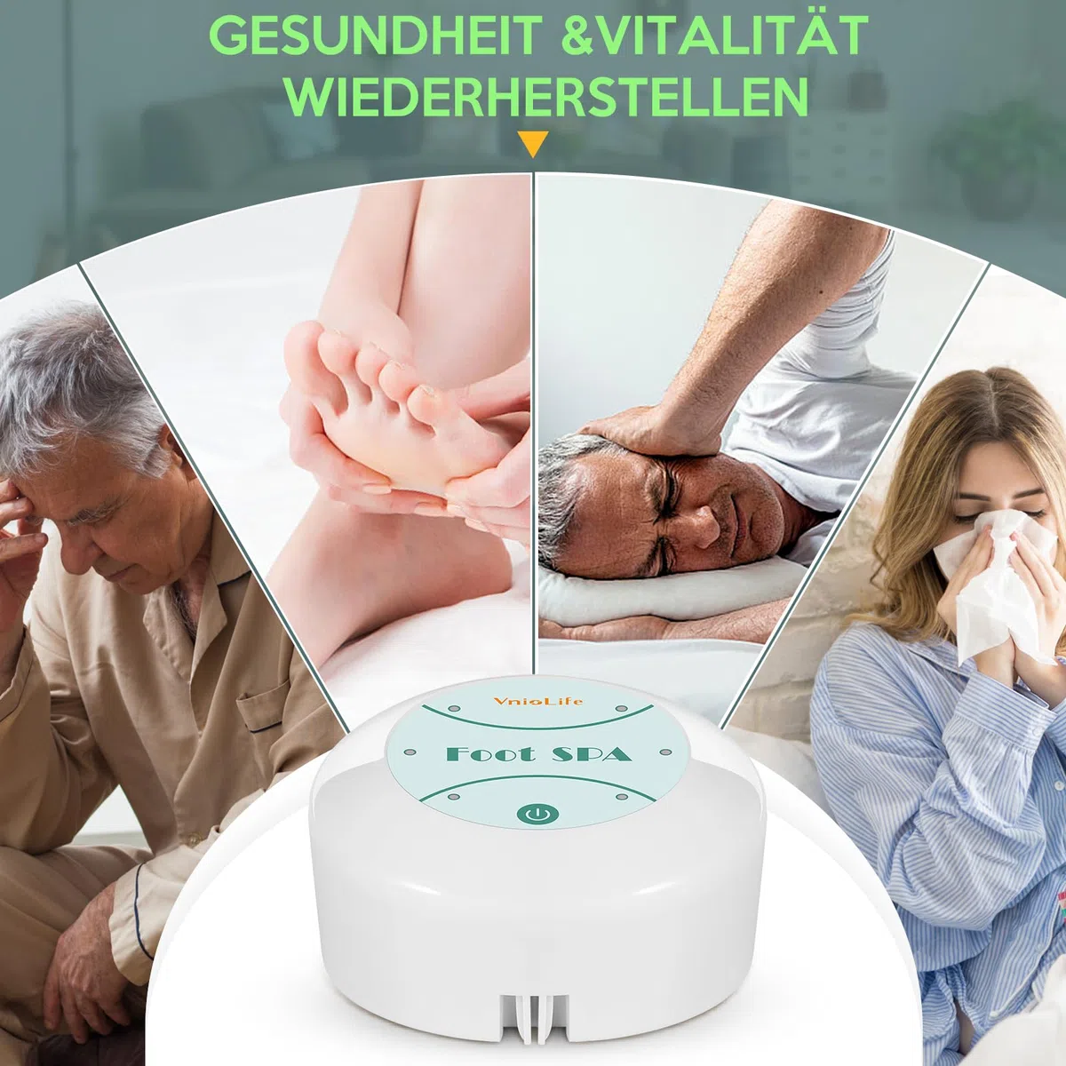 Ionen Fußbad, Detox Fussbad, Elektrolyse Fußbad Entgiftung, Ion Foot Bath, Ionisches Fussbad Zum Entgiften Salon-Arrays für den Heimgebrauch (Ohne Becken)