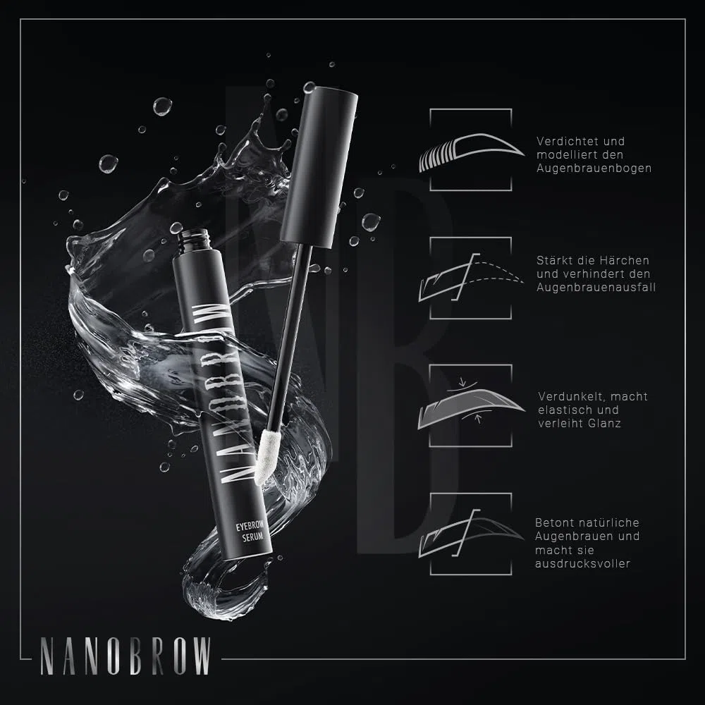 Augenbrauenserum Nanobrow Eyebrow Serum 5ml - Beschleunigung des Augenbrauenwachstums, dichte und starke Augenbrauen