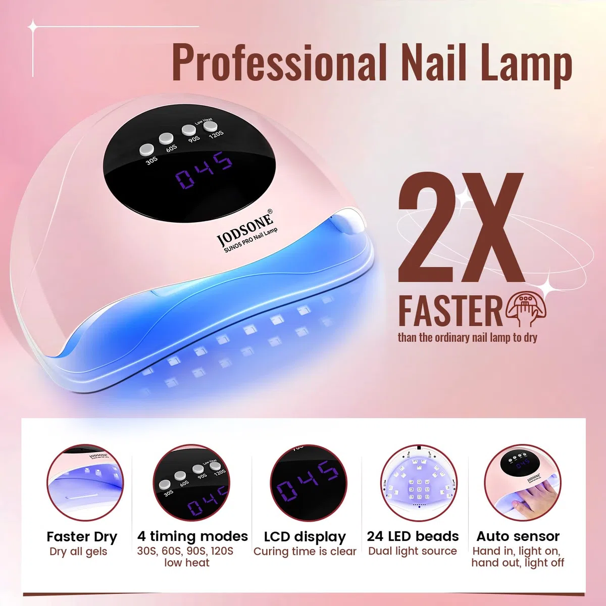 JODSONE Gel-Nagellack-Set mit UV-Licht 32 Farben Gel-Nagellack + 4 funktionelle Klebeflaschen-Set Soak-Off-Maniküre-Werkzeuge Geschenke für Frauen