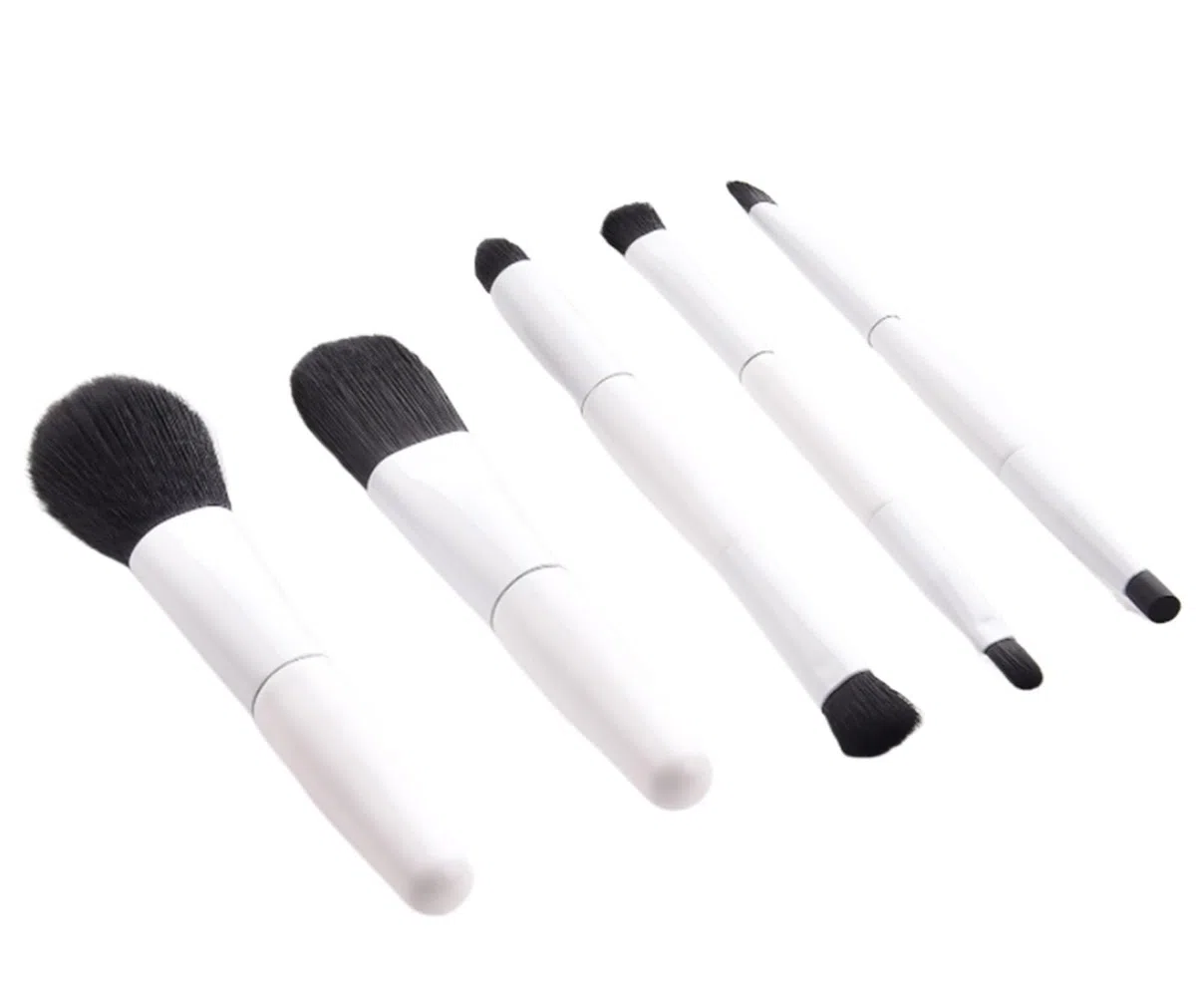 Make up Pinsel Set, Highlights Make-up Pinsel Set 5 Stück for Concealer Lidschatten Rouge Gesichtskontur Pinsel in Reisegröße