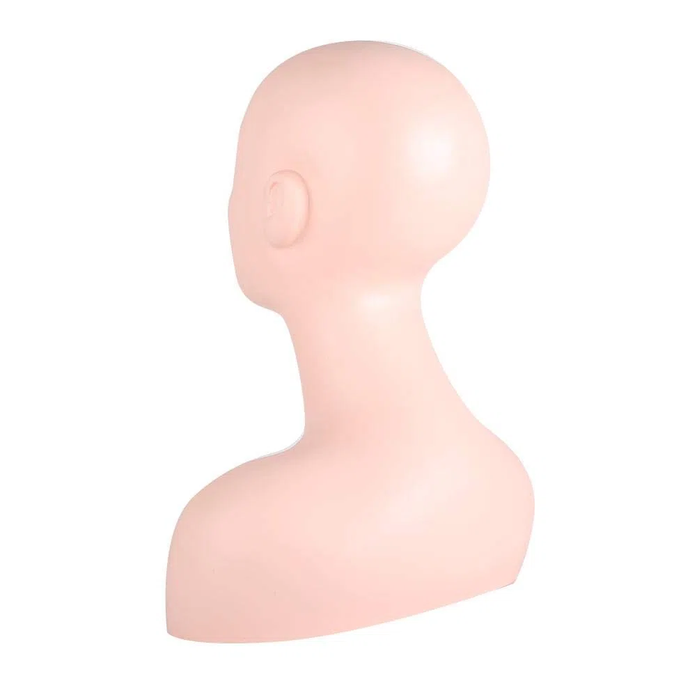 Übungs Übungskopf, Schaufensterpuppen Übungsgummi Übungspuppen für Gesichtswimpern, Massage, Übungswimpern, Perückenhut Display
