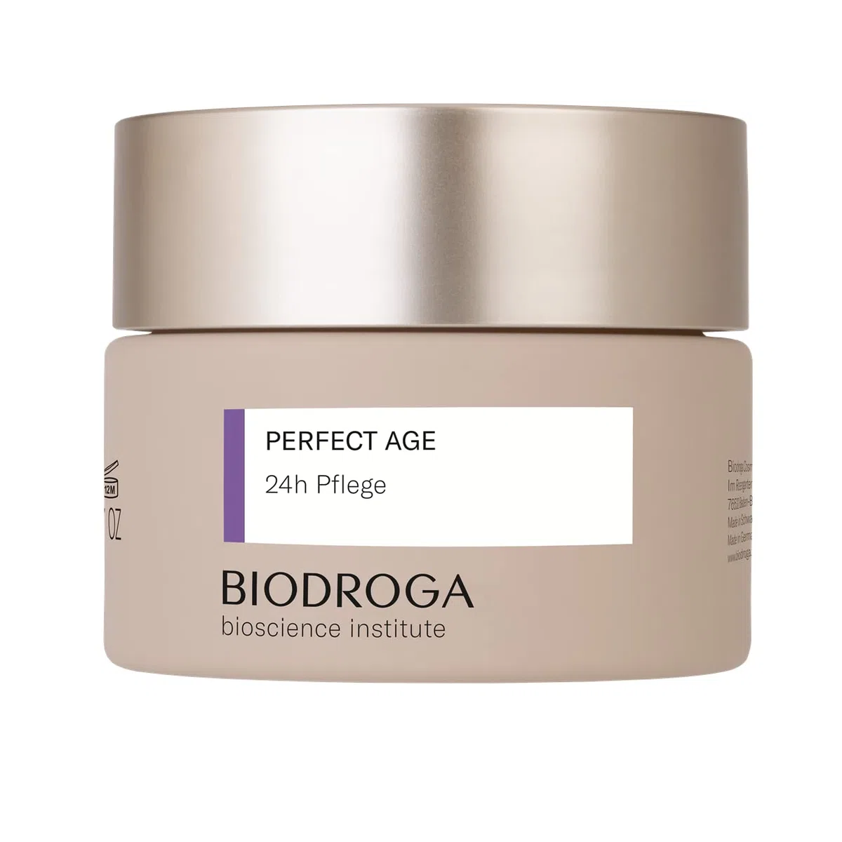 Biodroga straffende Anti Aging Hautpflege 24h Pflege 50 ml – Skincare Feuchtigkeitscreme Antifalten Gesichtspflege Vegan Perfect Age Bioscience Institut