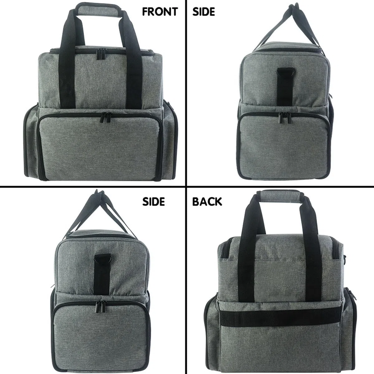 Reise Organizer für Nagellack mit Herausnehmbaren Taschen, GRAU