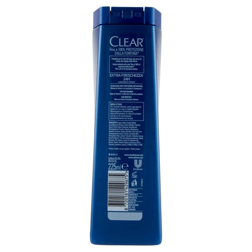 Italian Gourmet Bundle Männer Anti-Schuppen Shampoo Extra Frische 12x 225ml + Italian Gourmet Polpa Gratis – Pflegeshampoo für Männer, Frischegefühl 24h, Haarpflege für Kopfhaut, Dusche, Sport, Reise