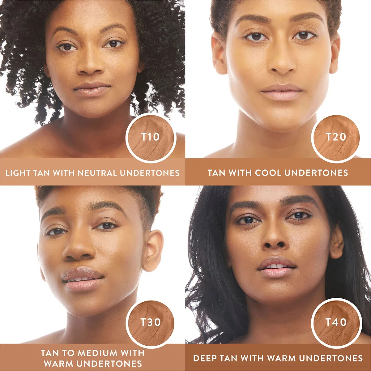 Mented Foundation, Concealer und Konturenstift für dunkle gebräunte Haut, Creme-Make-up-Grundierung für schwarze Frauen, vegan und tierversuchsfrei, T40