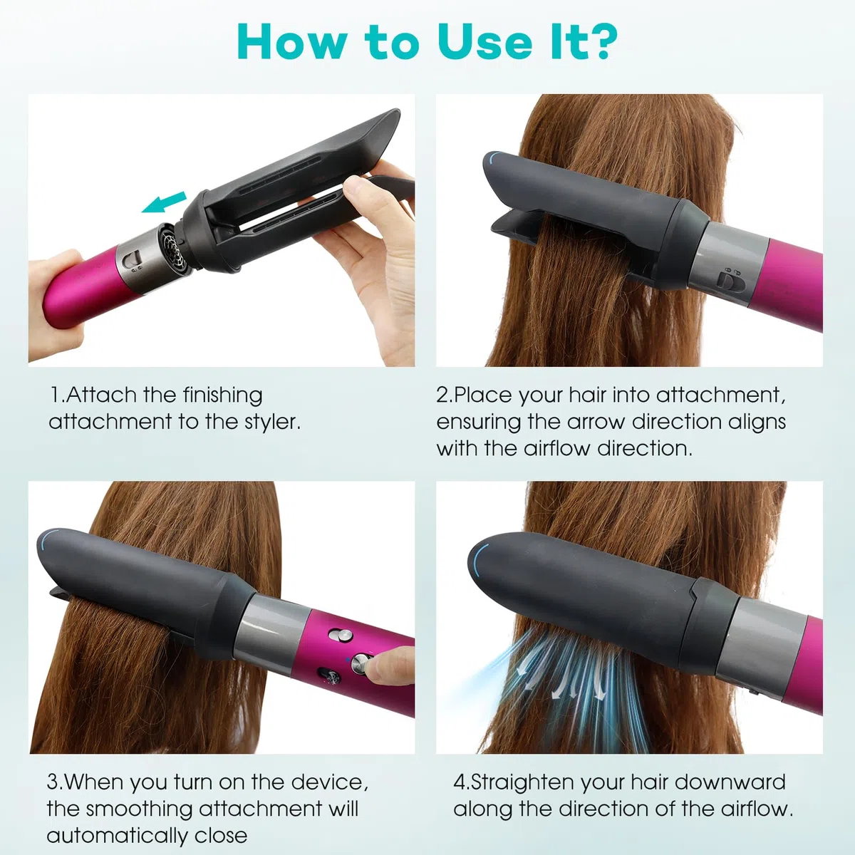 Für Dyson Airwrap HS01 HS05 HS08, Haarstyling Glätten Düsen Aufsatz