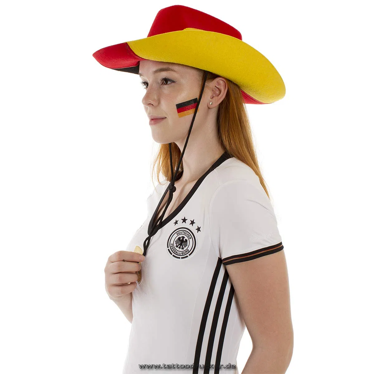 1000 x Deutschland Fahne als temporäres Abziehbild - WM 2026 Fan Tattoo (1000)