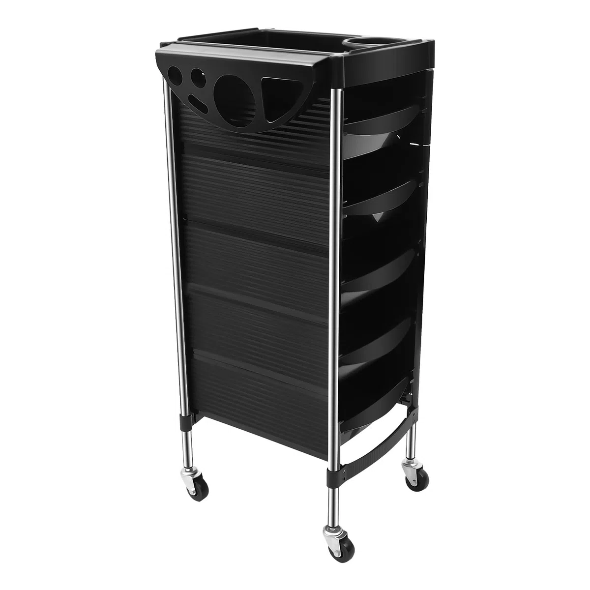 6 Lagen GroßEs FassungsvermöGen Friseurwagen Arbeitswagen Rollwagen Kosmetikwagen Stapelboy Bedienungswagen Salonwagen Salon Trolley Beauty Hair Spa Rolling Friseur Lagerung Cart Schubladen