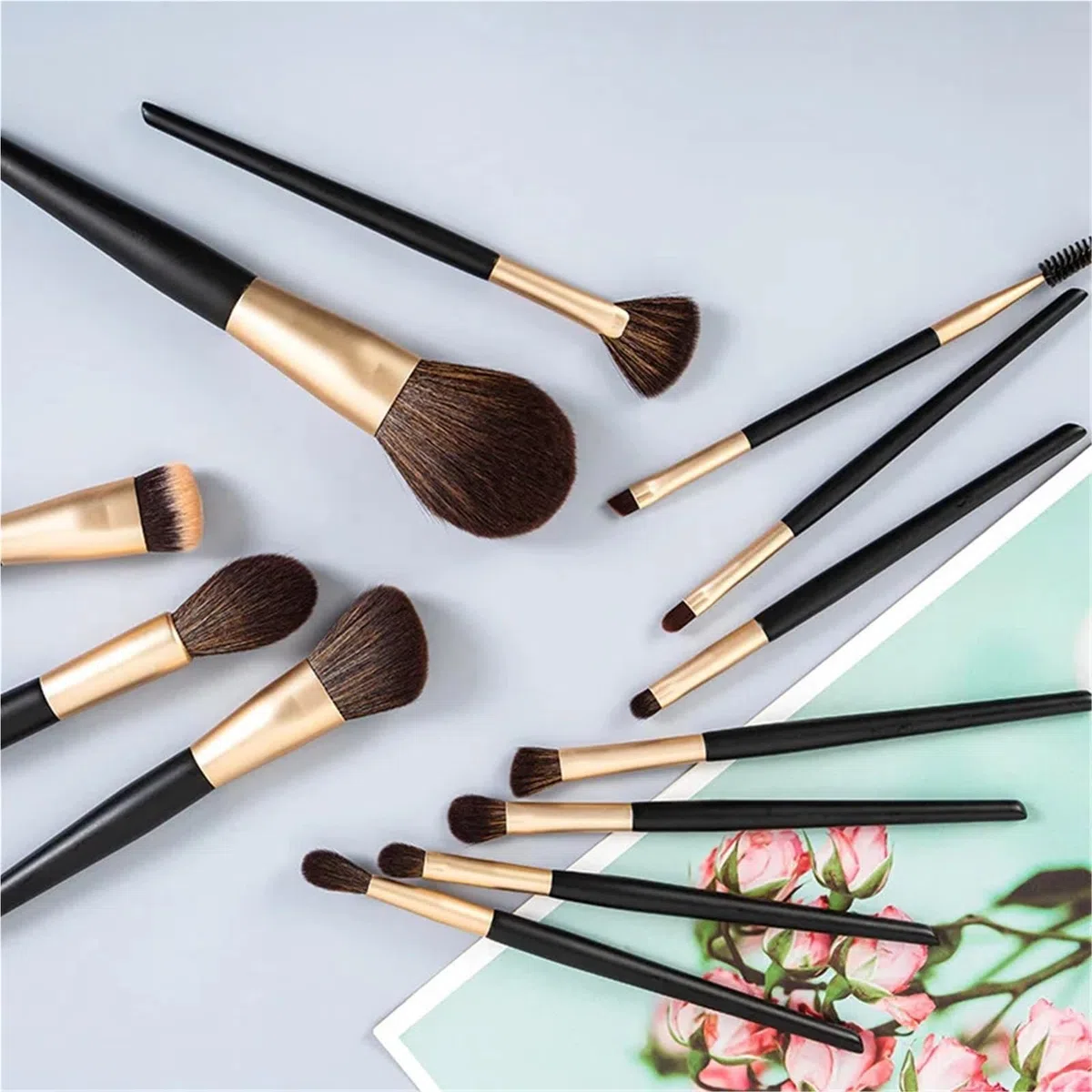 make up pinsel set 12 Make-up-Pinsel-Sets | Loser Puderpinsel, Rougepinsel, Lidschattenpinsel, Beauty-Tool-Make-up-Pinsel, komplettes Set(Black 12 sticks)