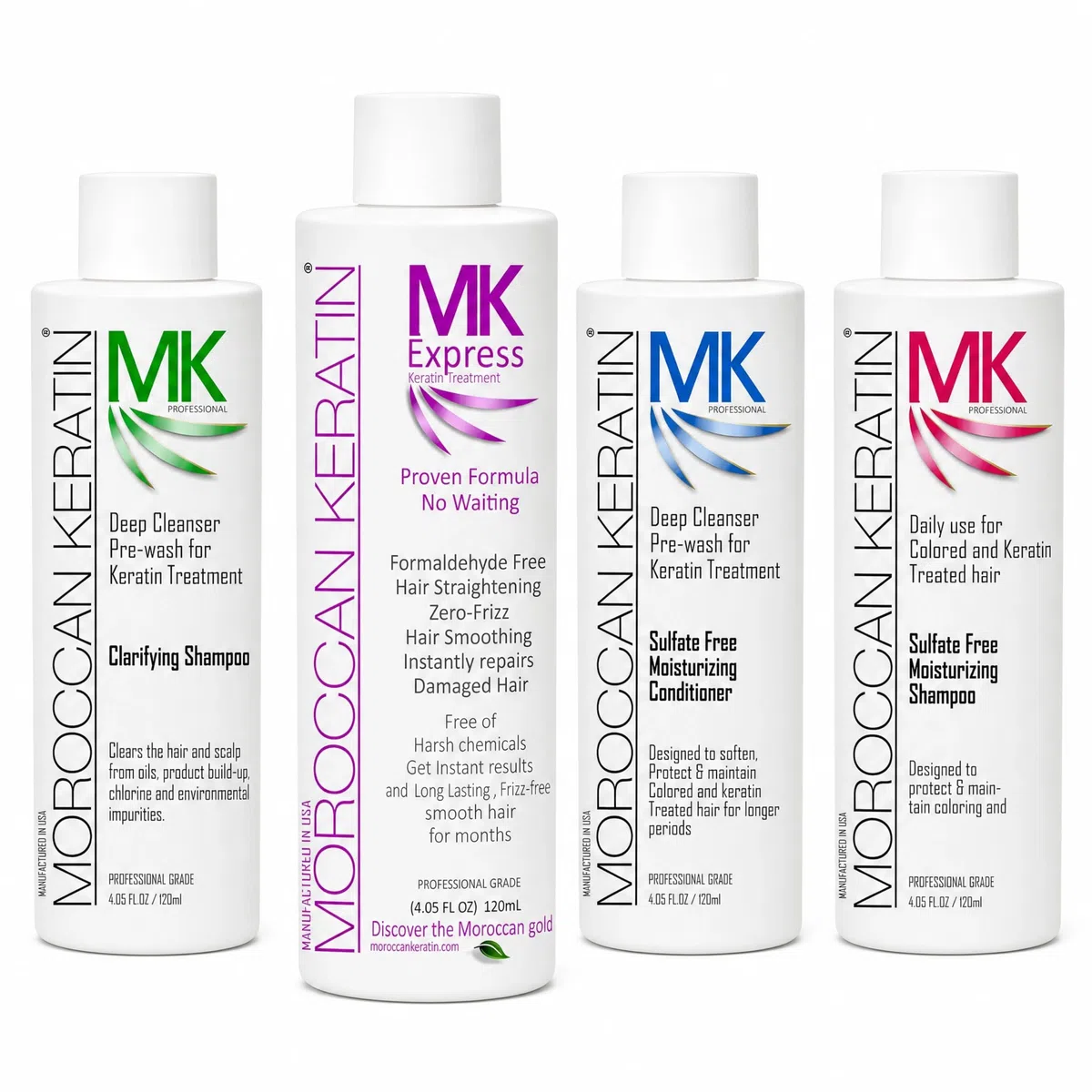 Moroccan Keratin Express Smoothing Straightening Treatment Formaldehyde Free No Wait Formula Instant results250ml with Mask 120ml by Moroccan Keratin