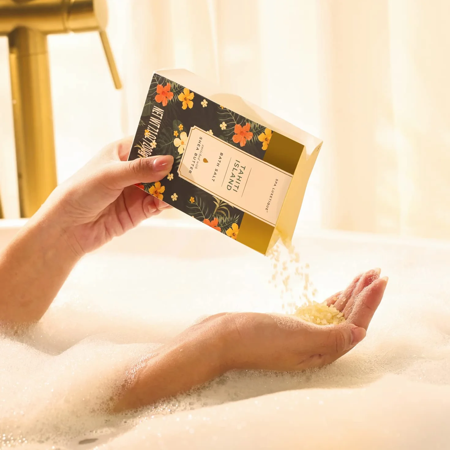 Spa Luxetique Geschenke für Frauen 12tlg Tahiti Insel Bade Geschenkset mit ätherischem Öl