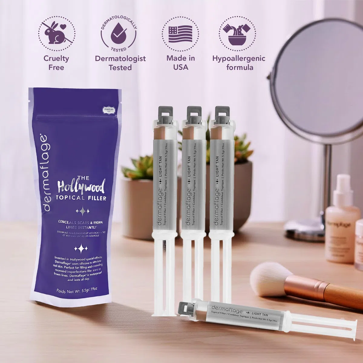 Dermaflage Fair Foundation (Beige/Light Tan)