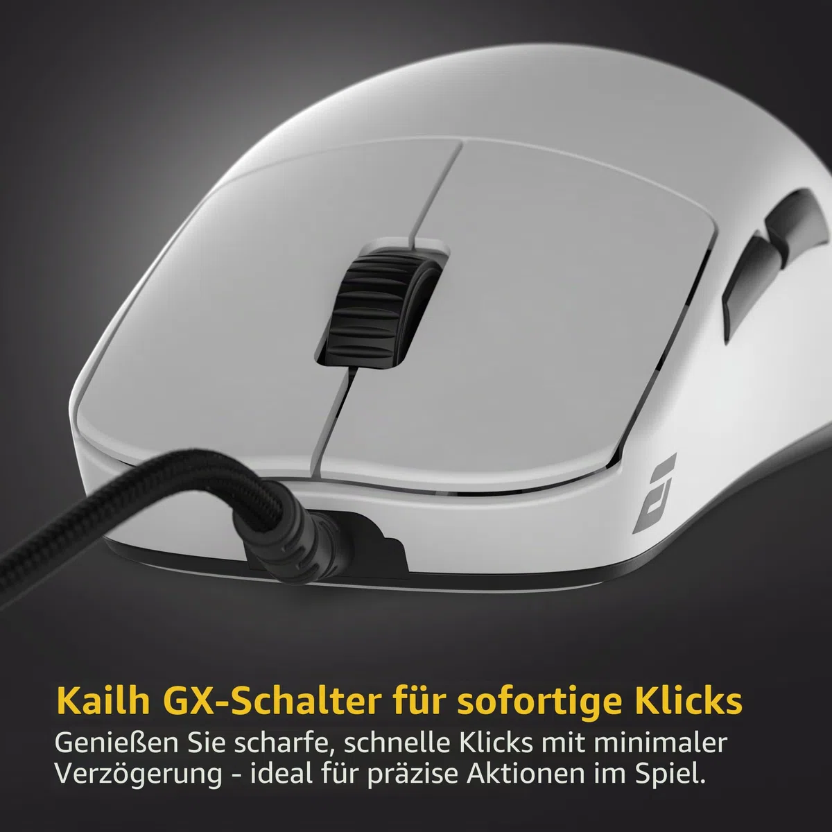 ENDGAME GEAR OP1 8k v2 Weiß – Esports Gaming Maus mit Kabel, 30K DPI optischem Sensor, 8000Hz Polling, austauschbaren Switches & Claw-Grip-Design | Leichte Esports Gaming-Maus, 30K DPI-Sensor, Hot-Swap-Schalter, Klauengriff, USB-FPS