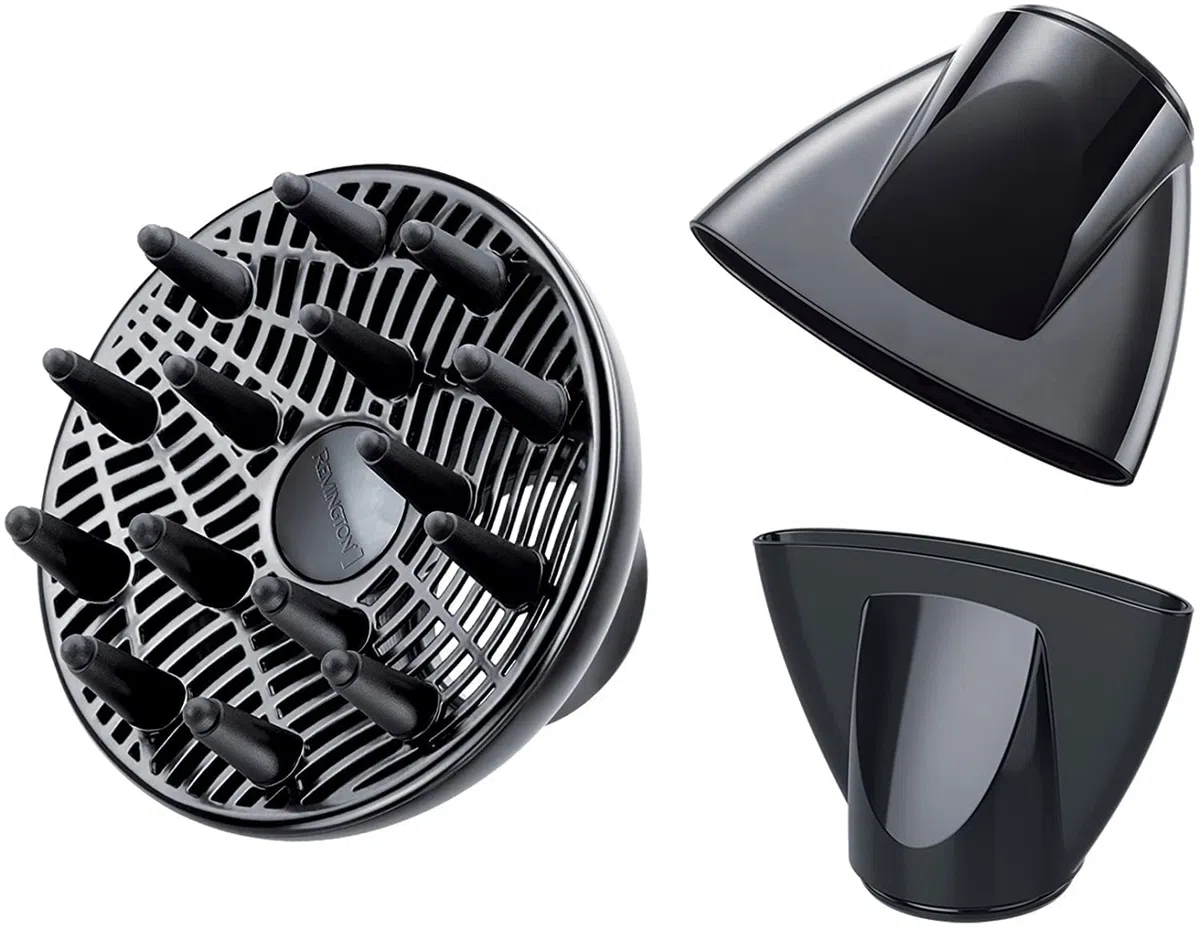 Remington Haartrockner Profi Ionen Pro-Air (2300 W, 130km/h, leistungsstarker & langlebiger AC-Motor mit echter Kaltstufe, 3 Heiz- und 2 Gebläsestufen, zwei Stylingdüsen + Diffusor), AC5999