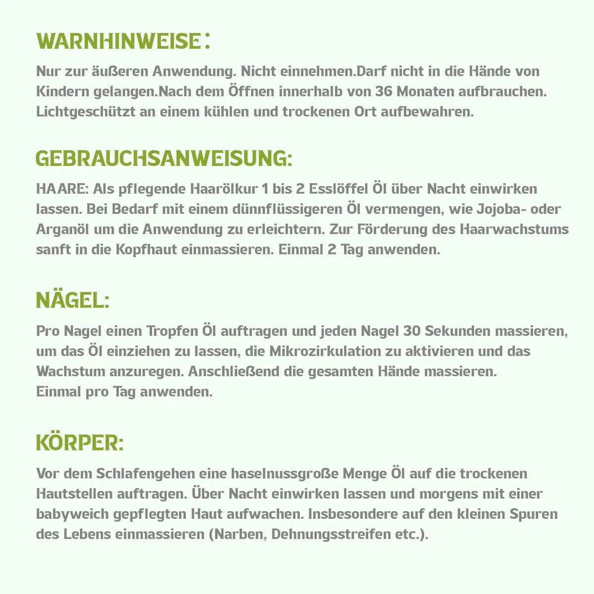 Rosmarinöl Haare, Haaröl für Männer Frauen 2oz 60ml, Rosemary Mint Kopfhaut Serum, Haarstärkungsöl für gesundes Haarwachstum