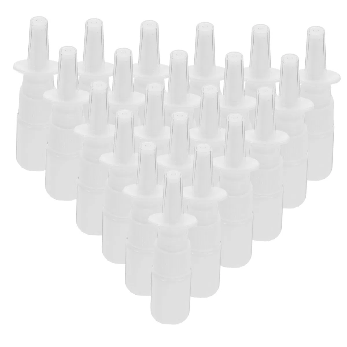 200 Stück Nasenspray Nachfüllflasche 10ml Wiederbefüllbare Sprühflasche aus Pe mit Klarem Schutzdeckel Tragbare Kosmetik Reiseflasche für Reise und Outdoor