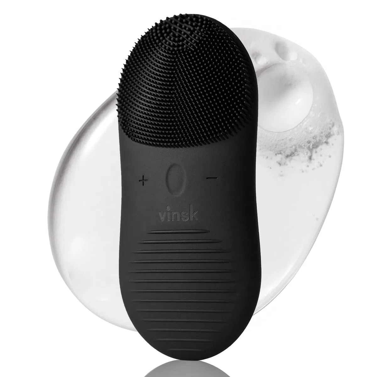 Silikon Gesichtsreinigungsbürste elektrisch mit Vibration | Unisex Gesichtsbürste mit 12 Stufen für porentiefe Reinigung | Wasserdichte Reinigungsbürste Gesicht I Gesichtsreinigungsgerät