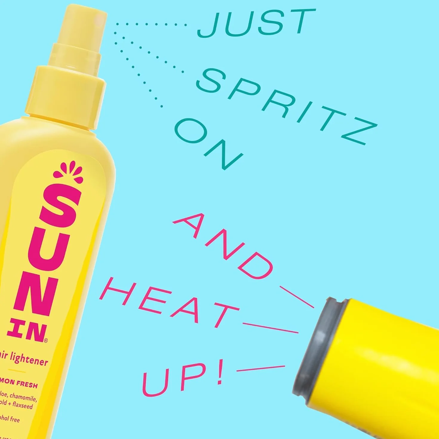 Sun In Tropical Breeze Haaraufheller - Aufhellungsspray für blondes und dunkles Haar - Sanftes Haare Aufhellen mit Aloe & Kamille - Haarpflege alkoholfrei, parabenfrei - 1-Pack, 138mL