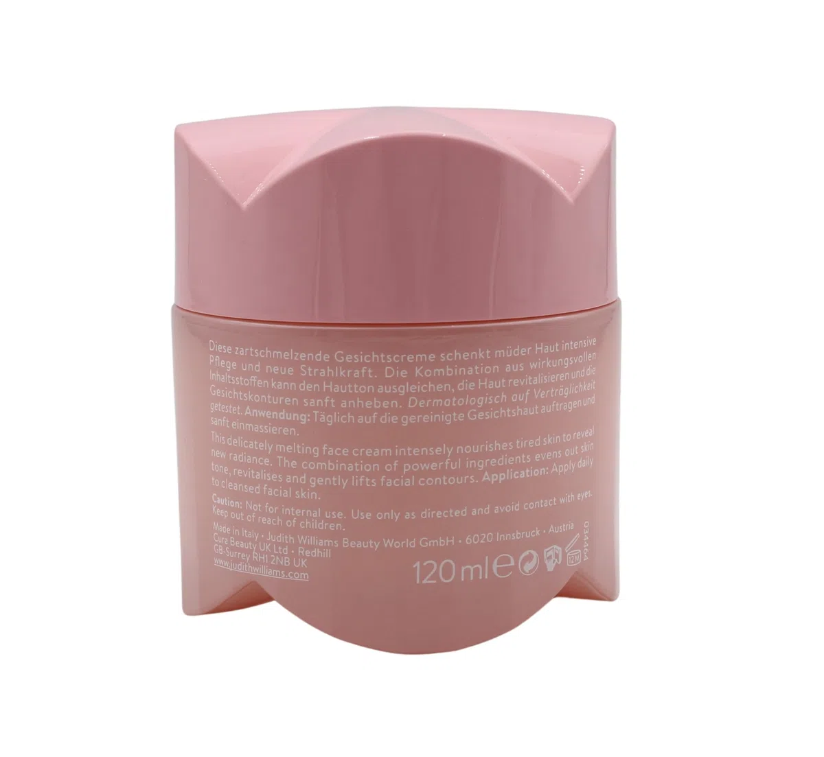 Judith Williams Life Long Beauty Rose Glow Face Cream, 120 ml