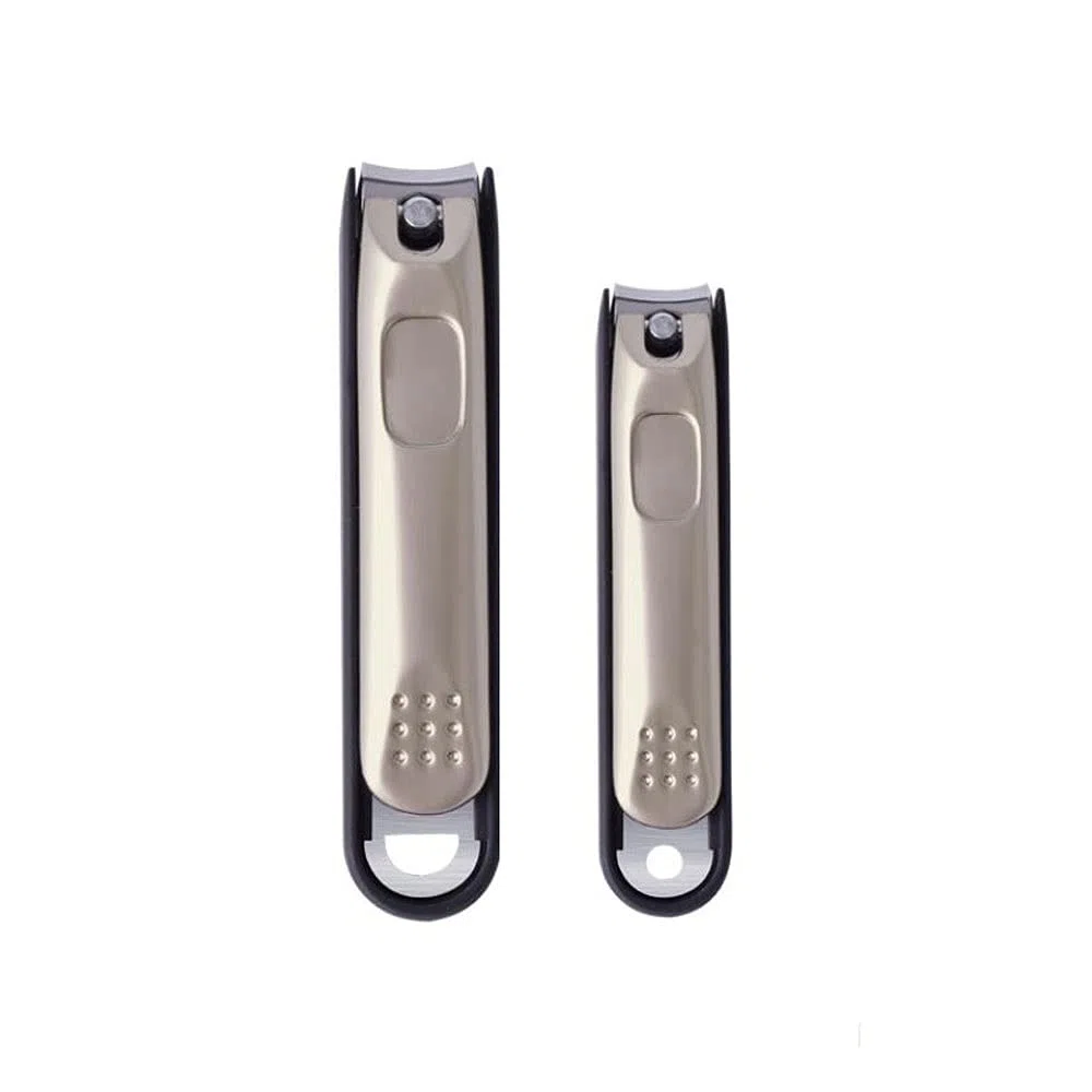 XIANGFAZJD Nagelschere Edelstahl Nagelschneider, Kohlenstoffstahl Fingernagel Zehennagel Cutter Dicke Nagelschneider Rotierende Kopf Maniküre Pediküre Werkzeug (Size : Large)