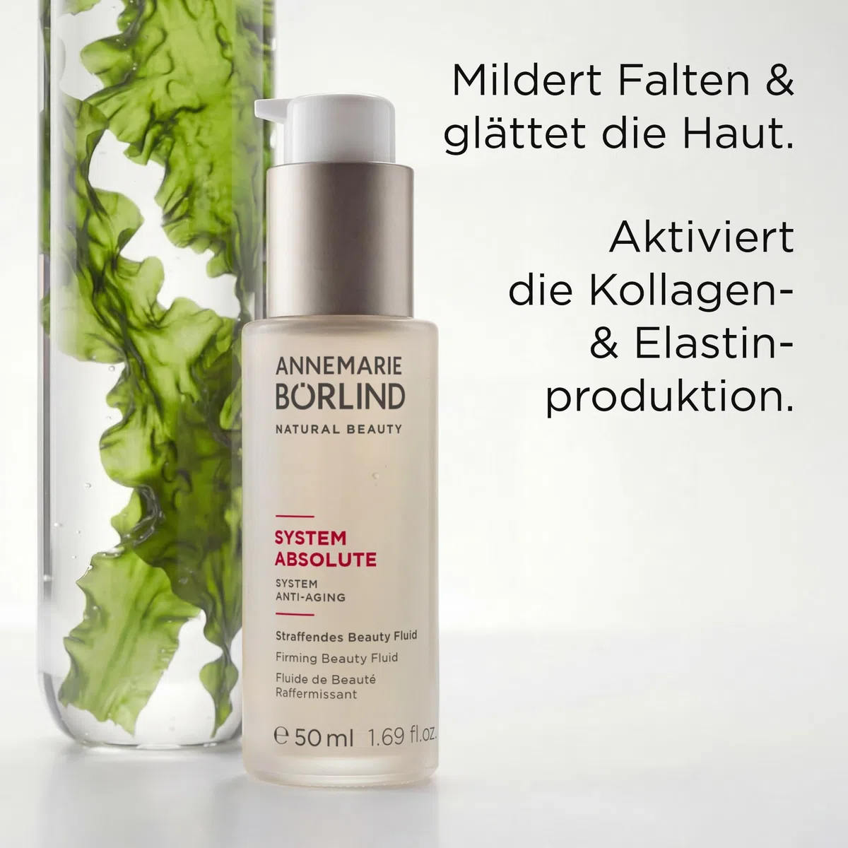 ANNEMARIE BÖRLIND SYSTEM ABSOLUTE Straffendes Beauty Fluid 50ml Anti-Aging | Straffendes Gesichtsfluid, Mildert Falten, Glättet die Haut, Aktiviert Kollagenproduktion, Anti-Aging, Feuchtigkeitsspendend