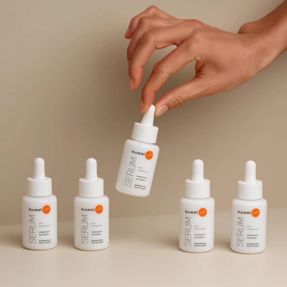 Sweat-Off Antitranspirant Serum 30ml gegen Schwitzen I Serum gegen Kopfschwitzen I Antiperspirant gegen Schweiß am Kopf