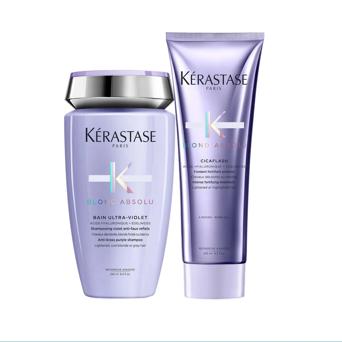 Kérastase | Haarspülung für trockenes und blondiertes Haar, Gegen Haarbruch und Spliss, Mit Hyaluronsäure, Cicaflash Conditioner, Blond Absolu, 250 ml