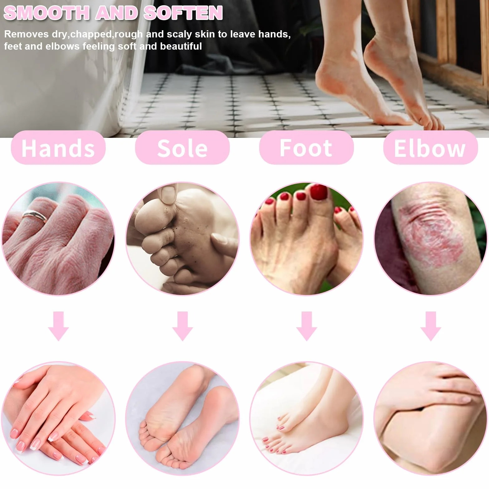 Forever Speed Wachsbad Paraffinbad für hände und füße Set 3400ml Wachsbad Paraffinbad Set für Trockene Raue Hau mit 900g Paraffinwachs Temperaturanzeige 200W Zubehör Tolles Spa Geschenk Rosa1