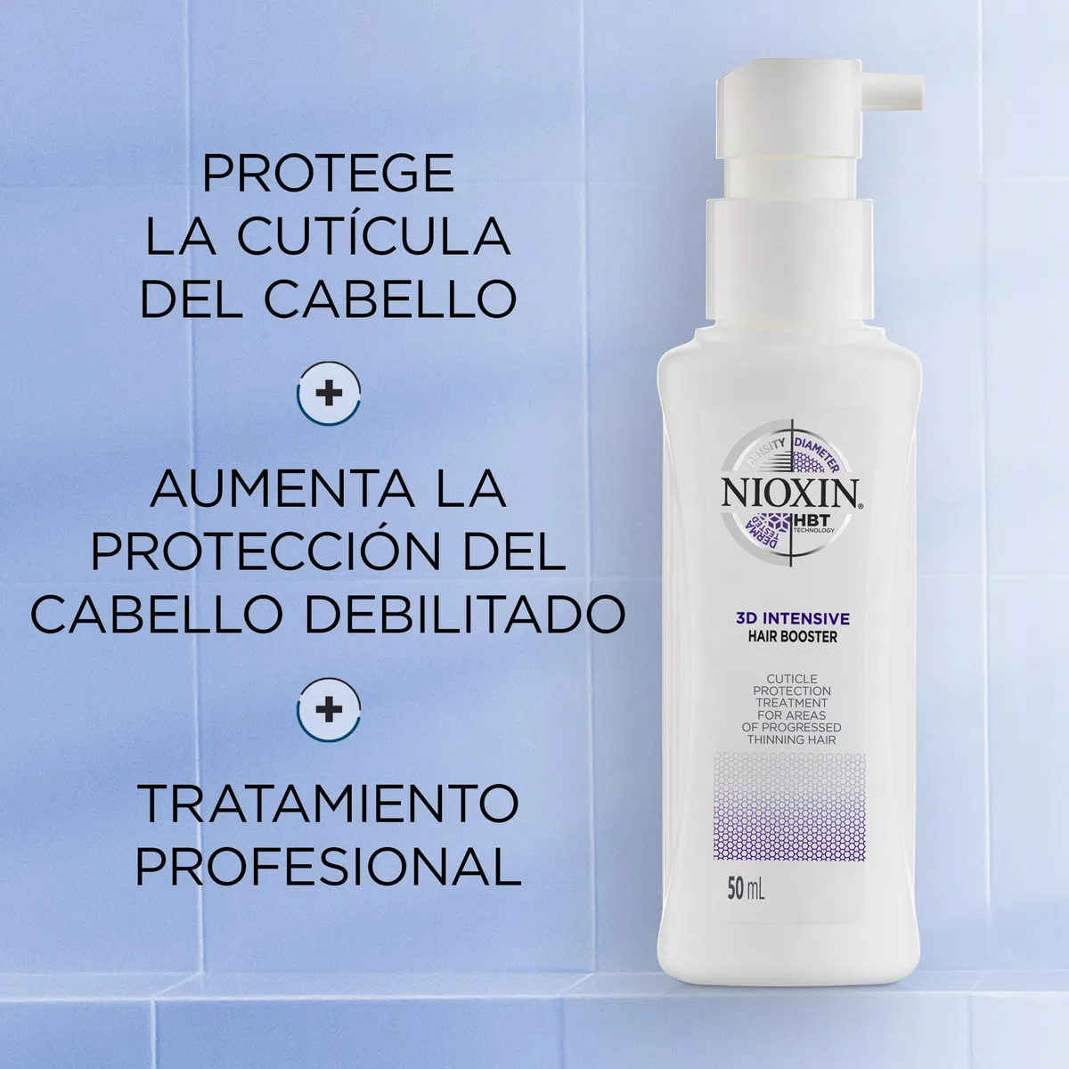 NIOXIN 3D Intensive Hair Booster (100 ml) – Leave-in Haarpflege mit KeraPro-Komplex und Vitamin C gegen fortgeschrittene Ausdünnung und Haarausfall – Kopfhaut Serum zum Haar-Durchmesser-Schutz