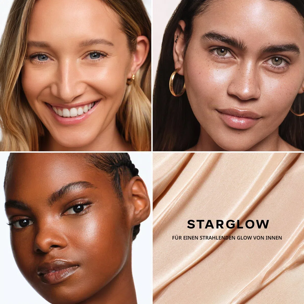 Saie Glowy Super Gel – Ultra-transparenter, aufhellender Hautton, Flüssiger Highlighter + Glow Primer für Gesichts-Make-up – Hautpflege-infundierte Glow-Tropfen mit feuchtigkeitsspendendem Squalanöl