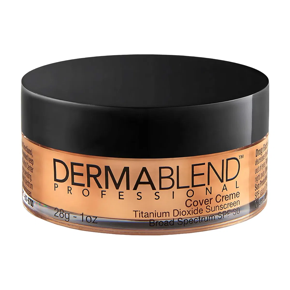 DERMABLEND, Professional Cover Creme Full Coverage GanzDay Hydrating Cream Foundation Dermatologen Created Fragrance Free Allergy Tested Wide Spectrum SPF 3035W 28g 35W Tawny Beige