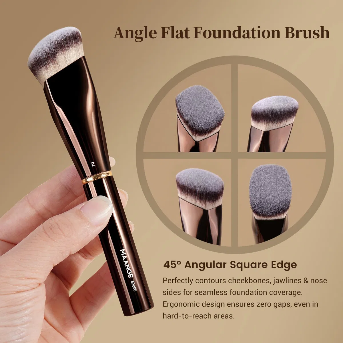 MAANGE Pinselset Make Up Pinsel Set, 16 Schminkpinsel, 25-in-1 Duo-End Make up Pinsel Für Foundation Puder Lidschatten Concealer Blush