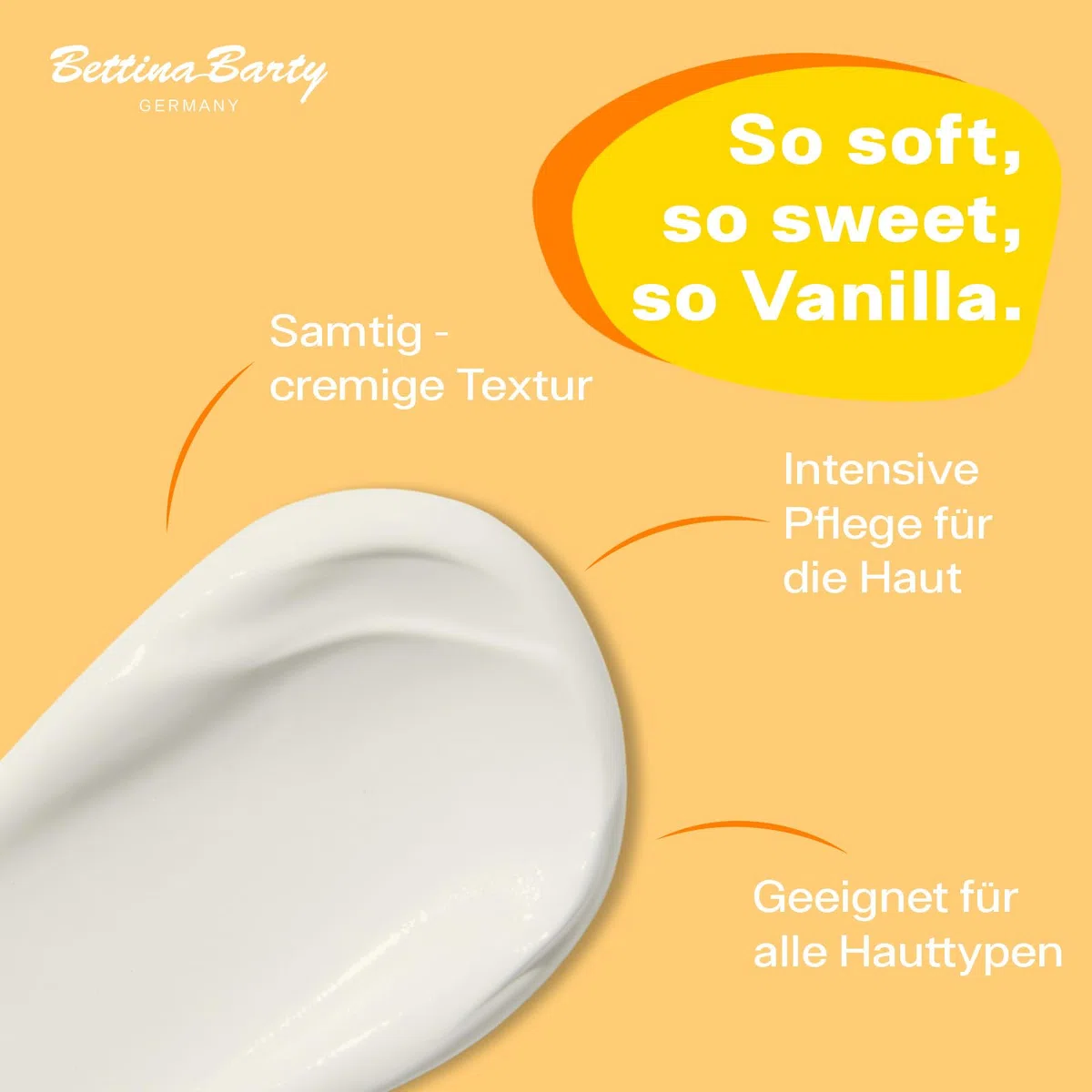 Bettina Barty Vanilla Hand & Body Lotion 12 x 500 ml – Feuchtigkeitspflege mit Vanilleduft für Haut & Hände – Für trockene Haut – Mit schnell einziehender Formel