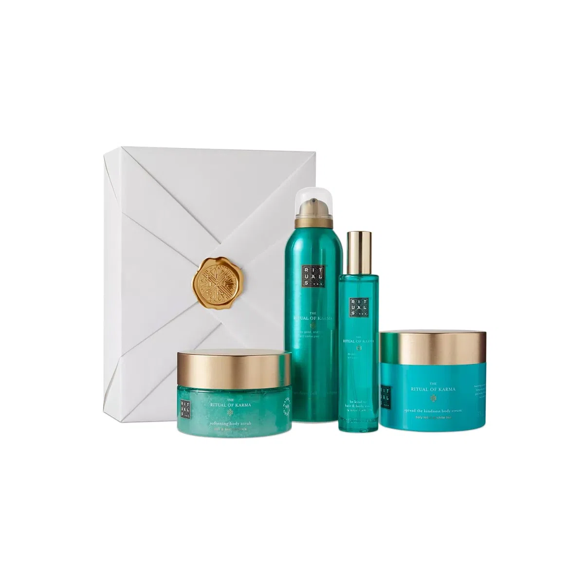 RITUALS Geschenkset von The Ritual of Karma, groß - mit sommerlichem heiligem Lotus und weißem Tee - feuchtigkeitsspendend kühlend, 2022, 1114207
