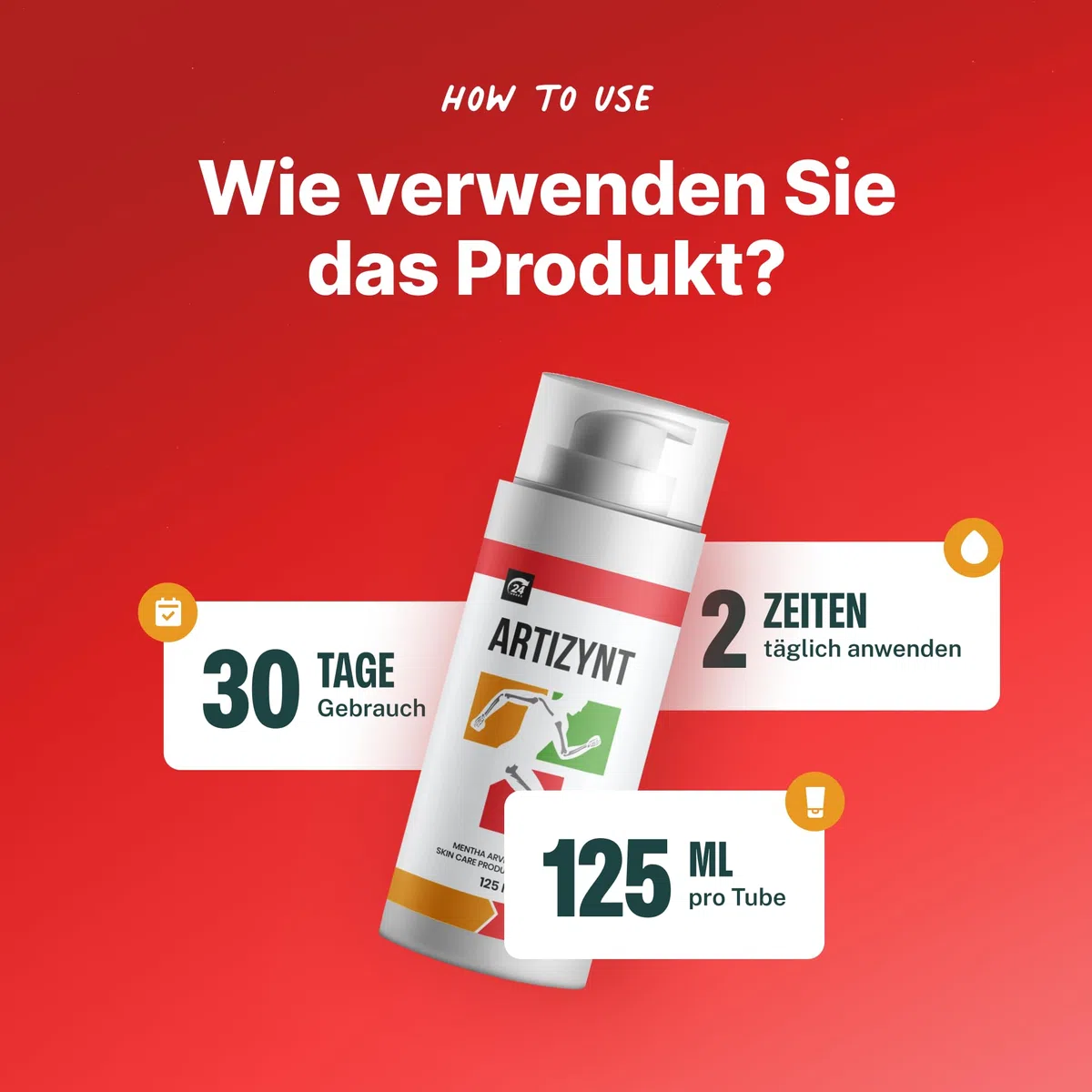 Hautpflegecreme mit Mentha Arvensis Blattöl und Arnika, 125 ml (2+1 Gratis)