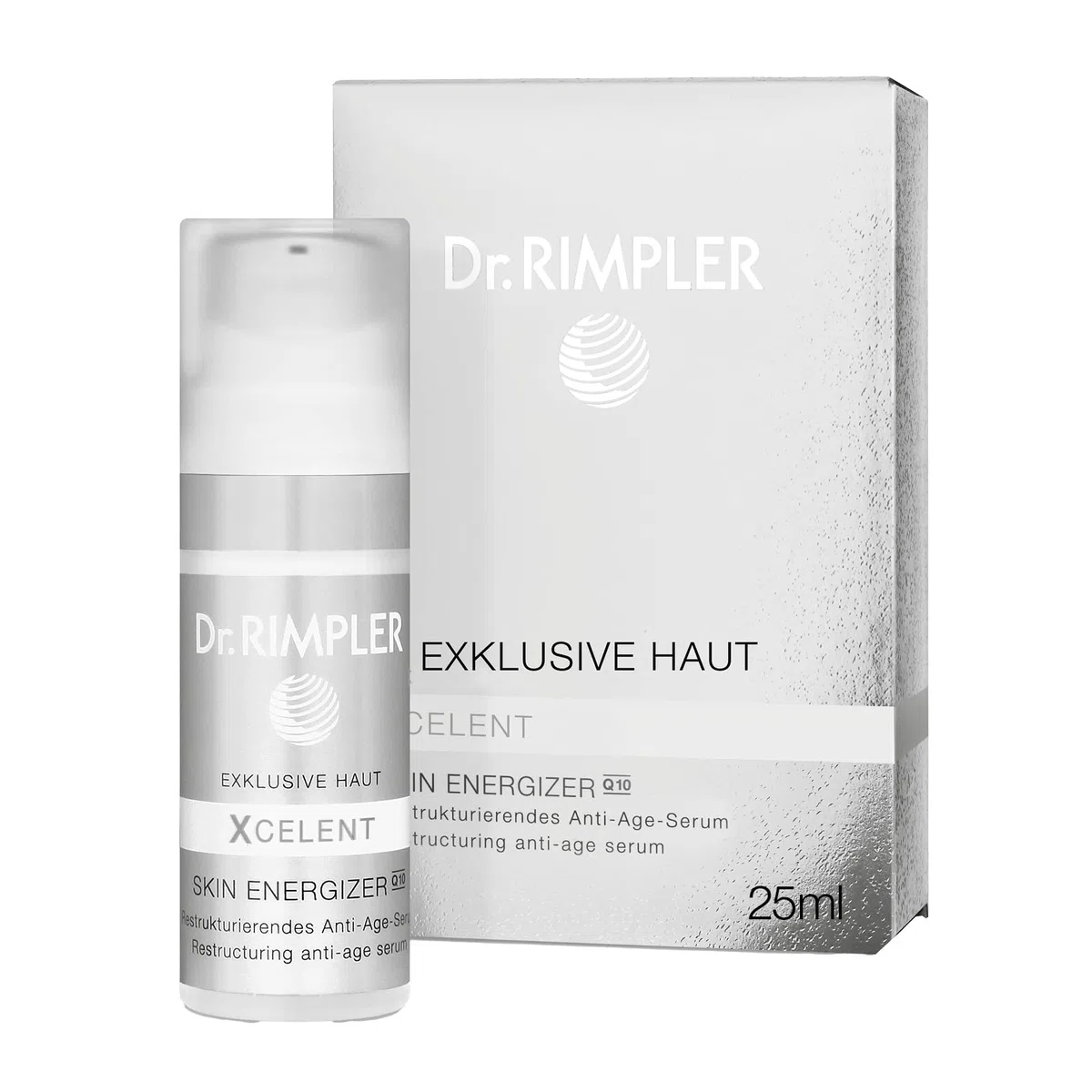 Dr. RIMPLER XCELENT Skin Energizer Q10 25 ml - Anti Aging Wirkstoffserum mit seidiger Textur - hochkonzentrierte Antifaltenpflege - feuchtigkeitsspendende, vitalisierende und straffende Gesichtspflege