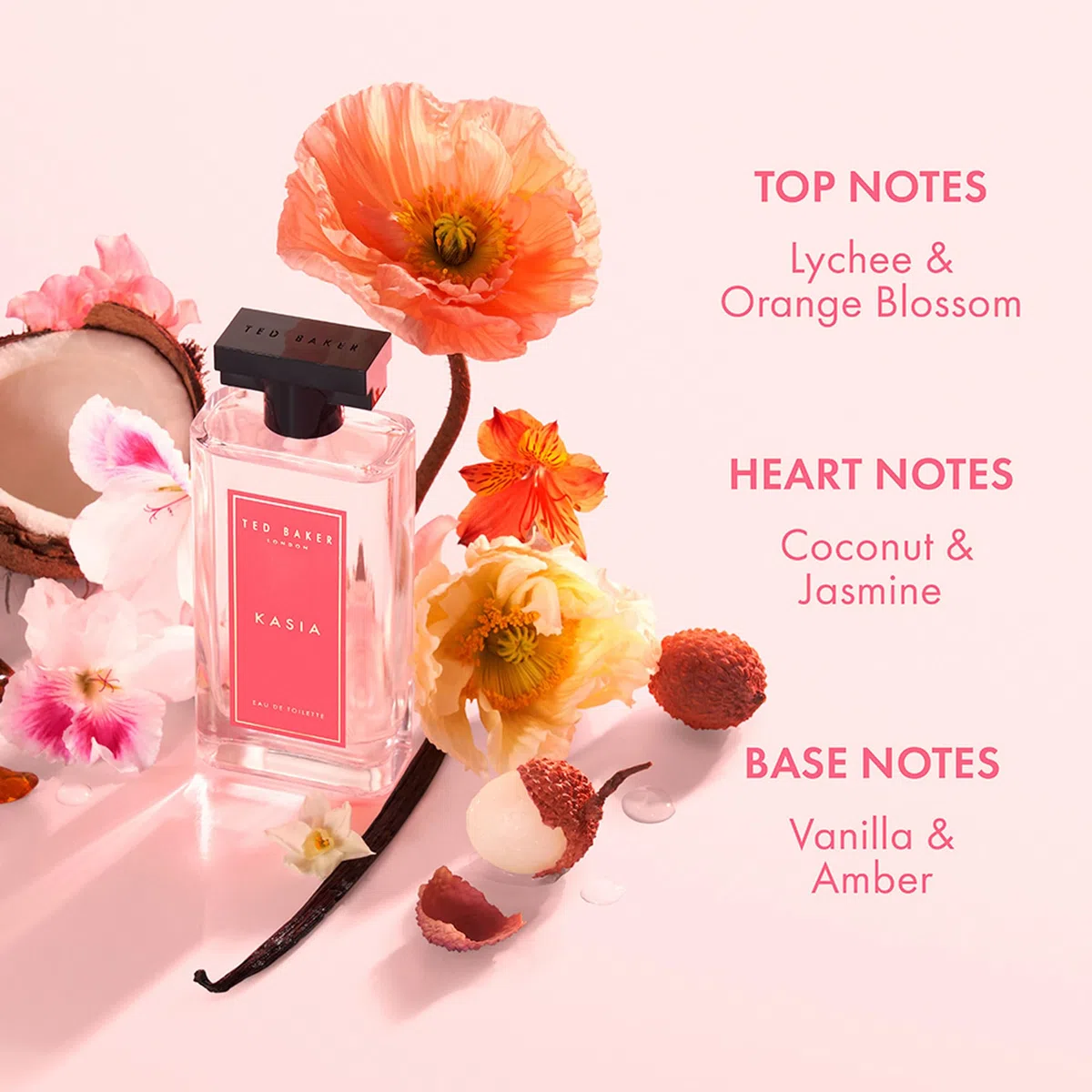 Ted Baker Miniatures Handtaschen-Geschenkset für Damen, 3 x 15 ml Eau de Toilette Elodie, Polly und Kasia, fruchtig-blumige und bernsteinfarbene Miniaturen in einer Deluxe-Handtaschenbox