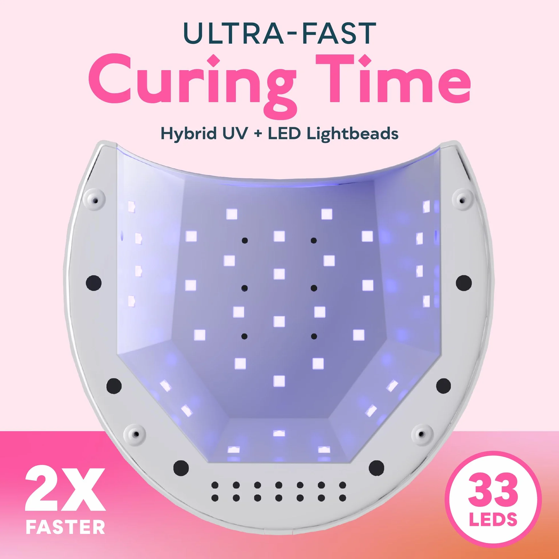 SUNUV SUN2C Nageltrockner UV LED Nagellampe für Gelnägel, 10, 30, 60, 90s Timer, Automatischer Infrarotsensor, Geeignet für Maniküre und Pediküre, Geschenk für Frauen