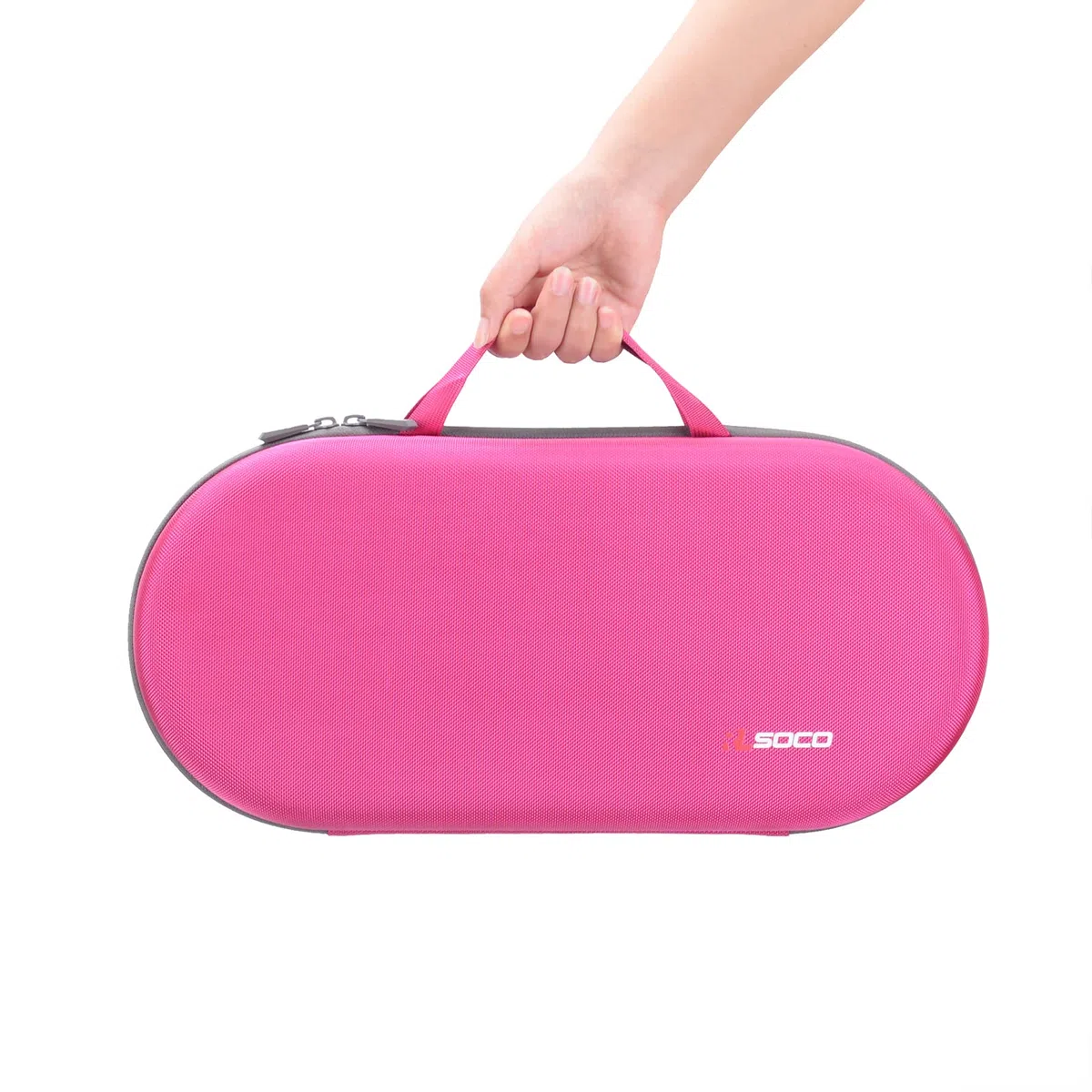 RLSOCO Hartschalen-Schutzhülle für Dyson Airwrap Complete Long/Complete Styler HS05 HS01 – passend für 4 Lange oder Kurze Fässer, Pink (nur Hülle, Haarstyler ist Nicht im Lieferumfang enthalten)