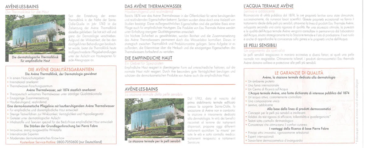Avène Eau Thermale Thermalwasser - 6x 50ml Sprühdose