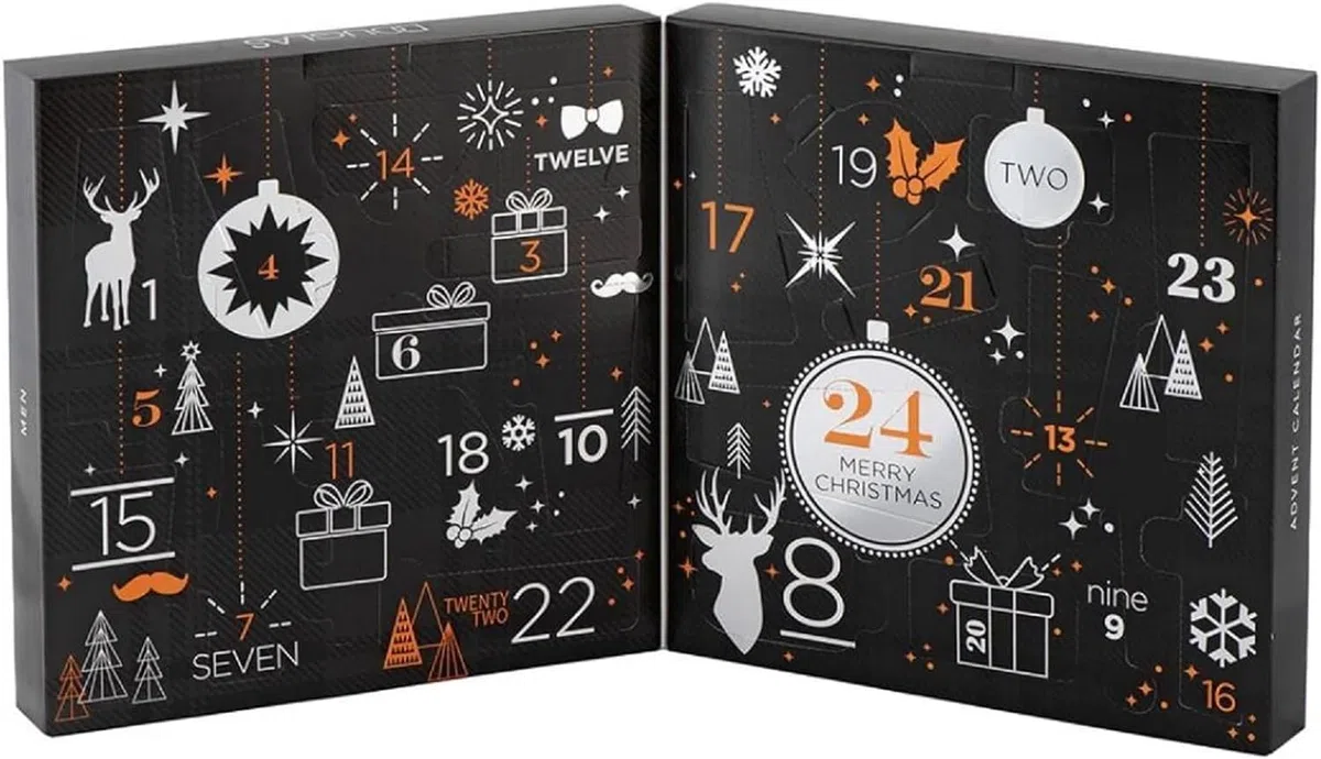 DOUGLAS Adventskalender 2023 Männer Beauty, 24 Pflege Kosmetik Advent Kalender für den Mann, Weihnachtskalender Wert 140 € Herren