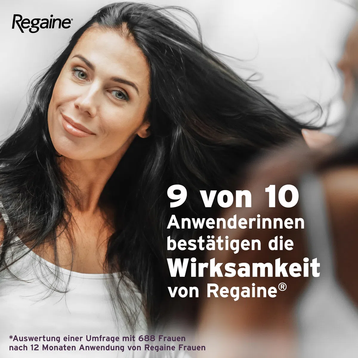REGAINE Frauen Lösung: Mit 20 mg/ml Minoxidil bei erblich bedingtem Haarausfall, stoppt den erblich bedingten Haarausfall und regt neues Haarwachstum an, 6-Monats-Vorrat, 6 x 60 ml