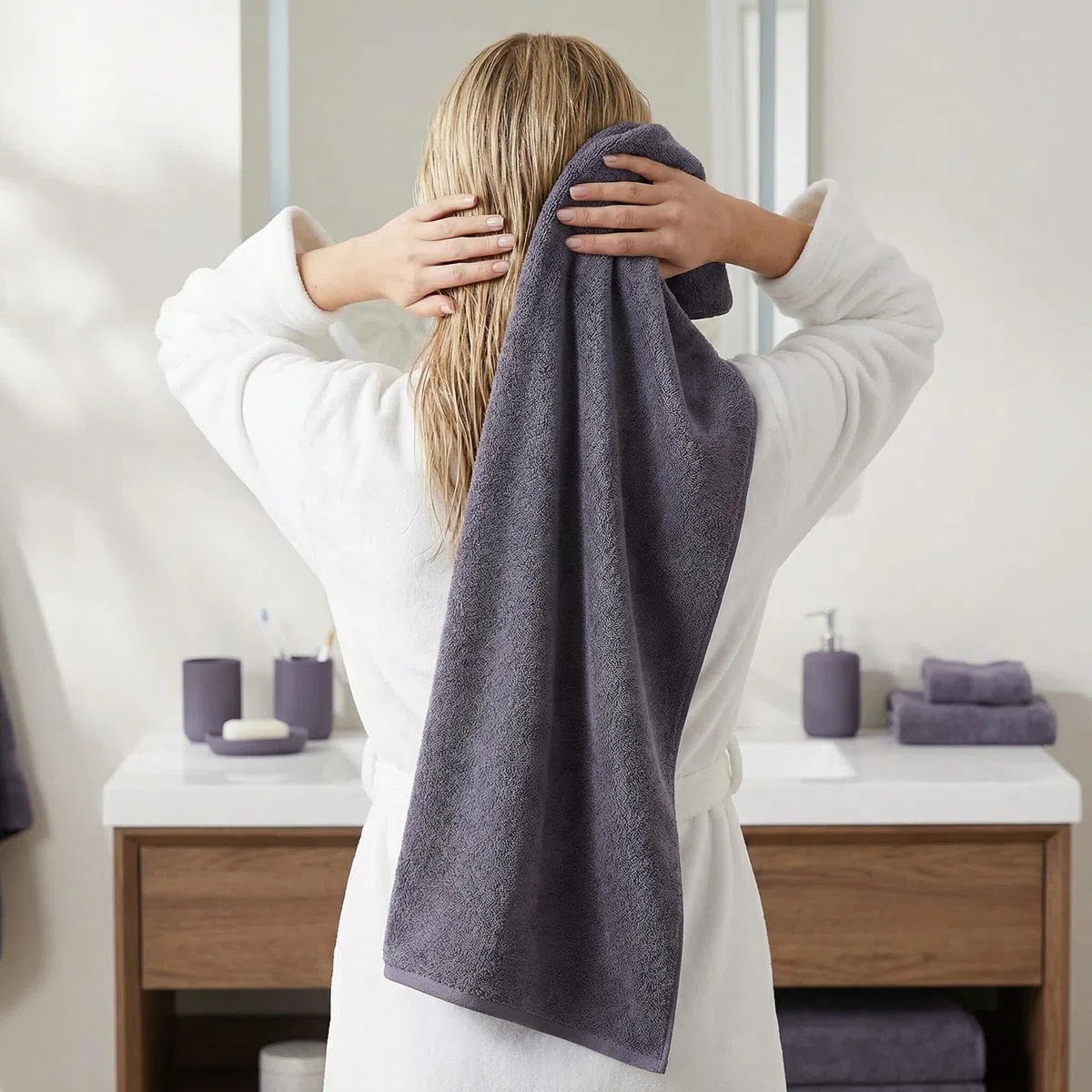 GALPADA 12 Stück Hochsaugfähiges Korallenfleece Haartuch mit Schneller Wasseraufnahme und Vielseitiger Nutzung für Rasur und Fitnessstudio Extra Lang und Weich