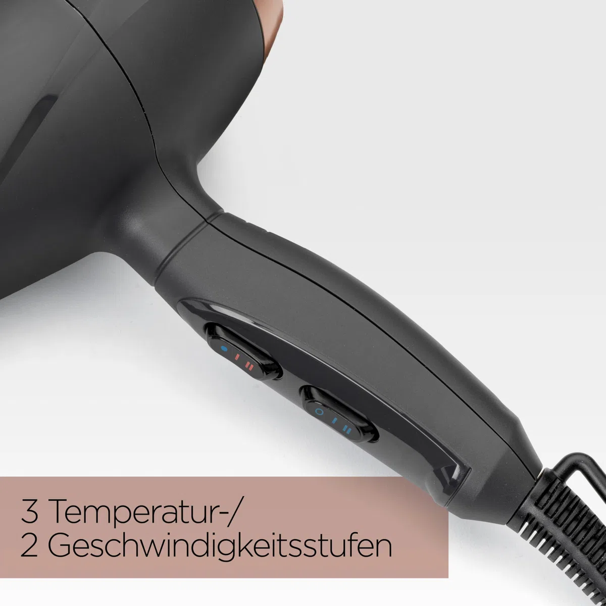 BaByliss Smooth Pro Föhn mit Diffusor – Leistungsstarker 2100 W Fön, hergestellt in Italien, Ionen-Technologie mit Anti-Frizz, 3 Temperaturen & 2 Geschwindigkeitsstufen, Schwarz, 6709DE