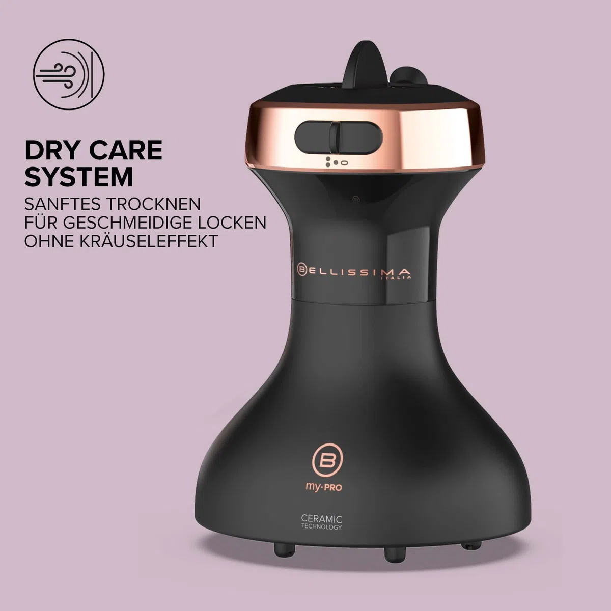BELLISSIMA My Pro Diffon Ceramic DF1 3000, Heißluftdiffusor für lockiges Haar, Keramiktechnologie, 700 W, 2 Luft/Temperatur-Kombinationen, ohne Kraus-Effekt